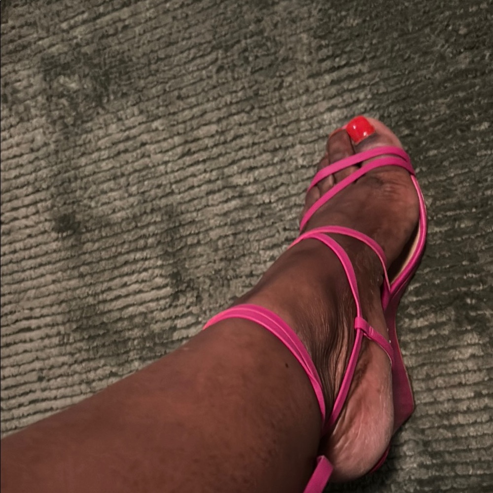 SCHUTZ Pink Espadrille Strappy Shoes
